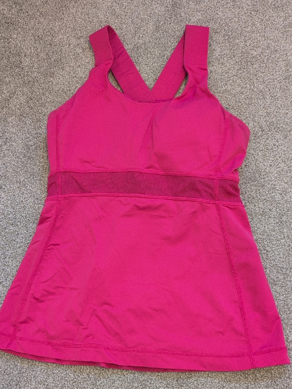 Lululemon | Magenta Yoga Tank with Supportive Straps